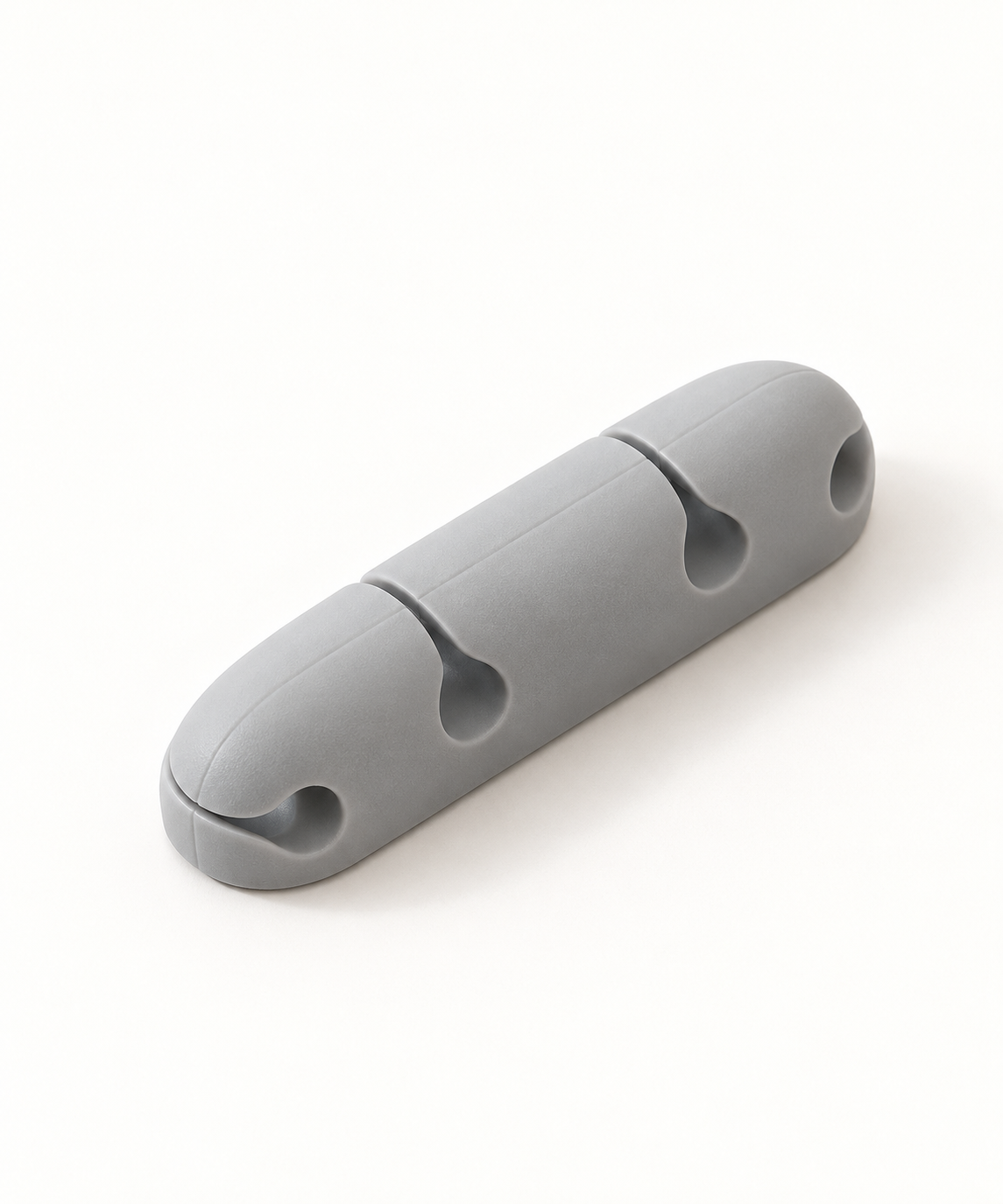 Retouched image of the medium gray four-channel cable holder